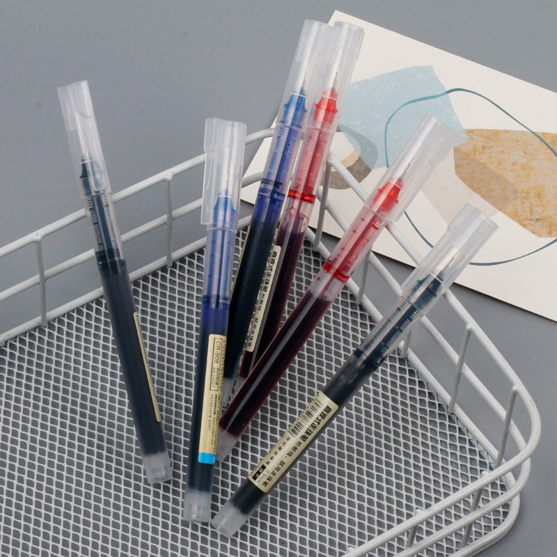 Simple Direct Liquid Rolling Neutral Pen Office Stationery Pen Refill Large Capacity Signature Pen Student Writing Test Pen Specification drawing