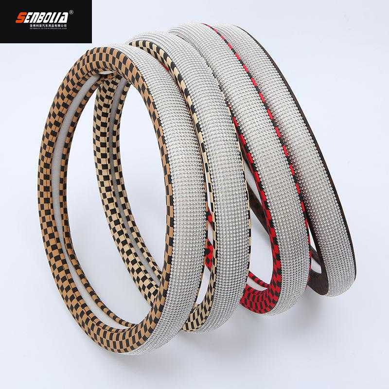 senbolia-FXP-50 all-season universal car steering wheel cover factory direct sales. Welcome to inquire and customize car interior products pic 2
