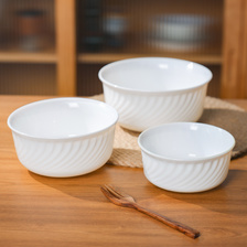 OPAL GLASSWARE白玉瓷钢化玻璃碗面碗汤碗餐具
