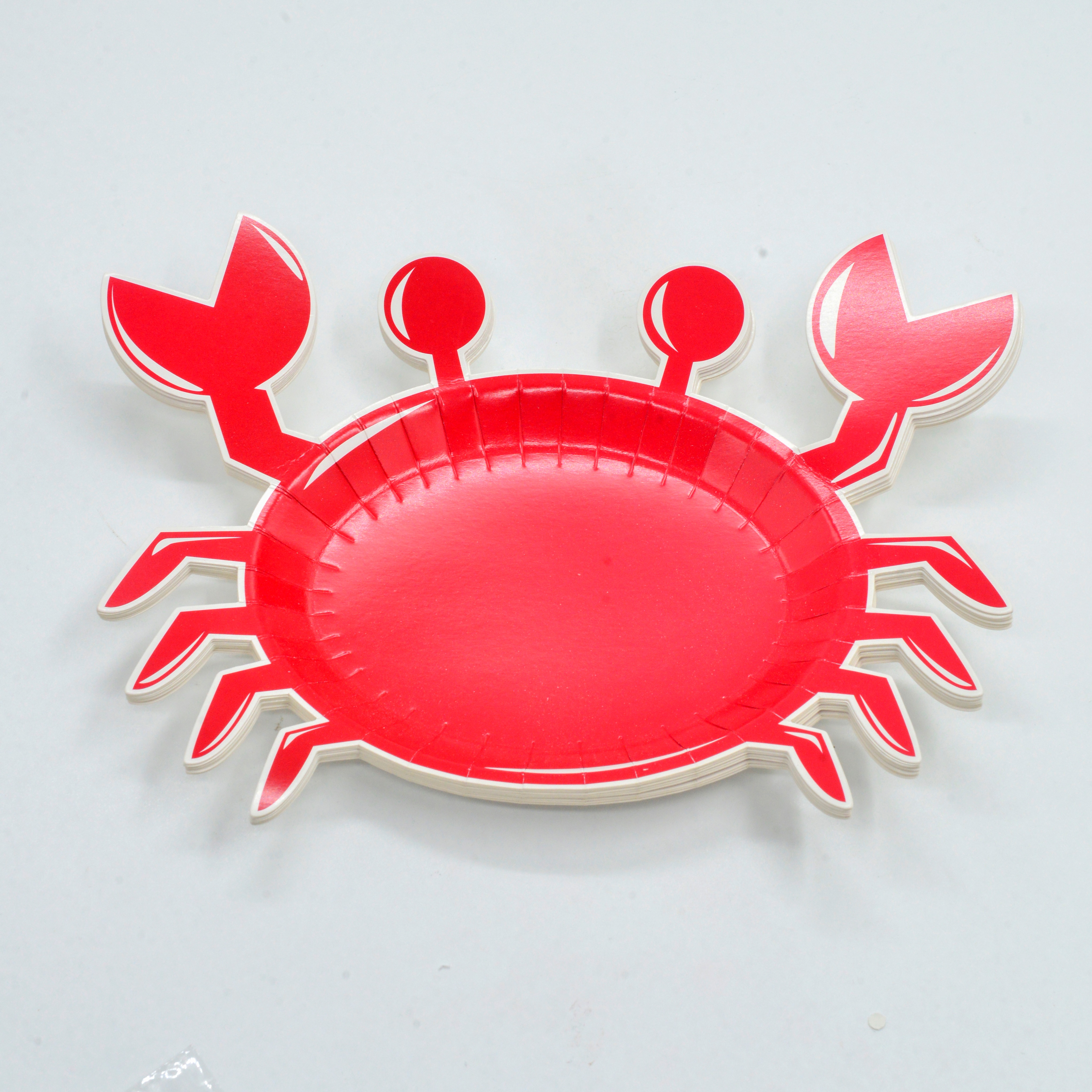 Internet celebrity disposable crab shaped cake paper plate thumbnail