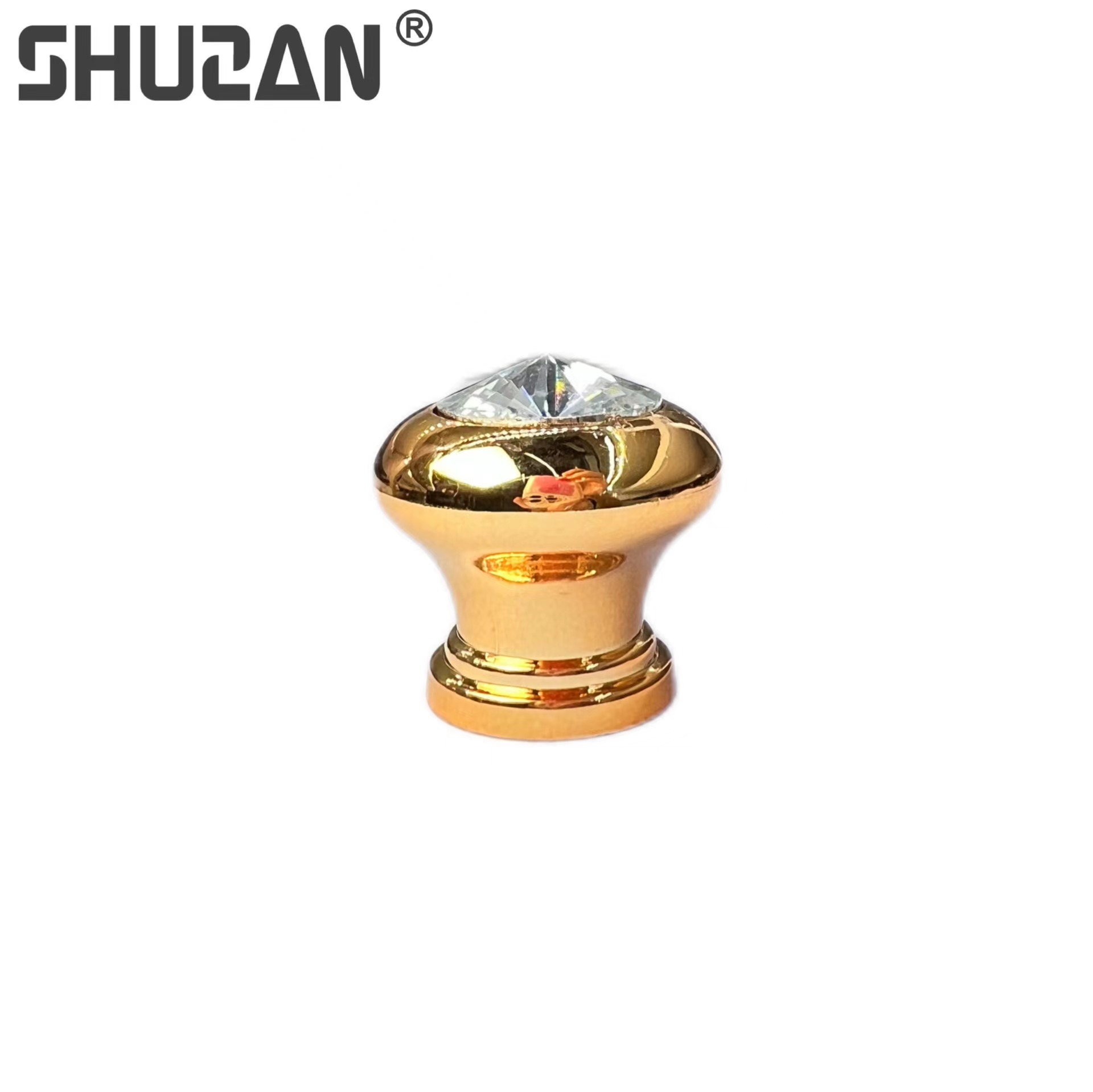 Modern minimalist half pack of diamond plastic alloy handles high-grade single-hole mini home wardrobe cabinet door handles