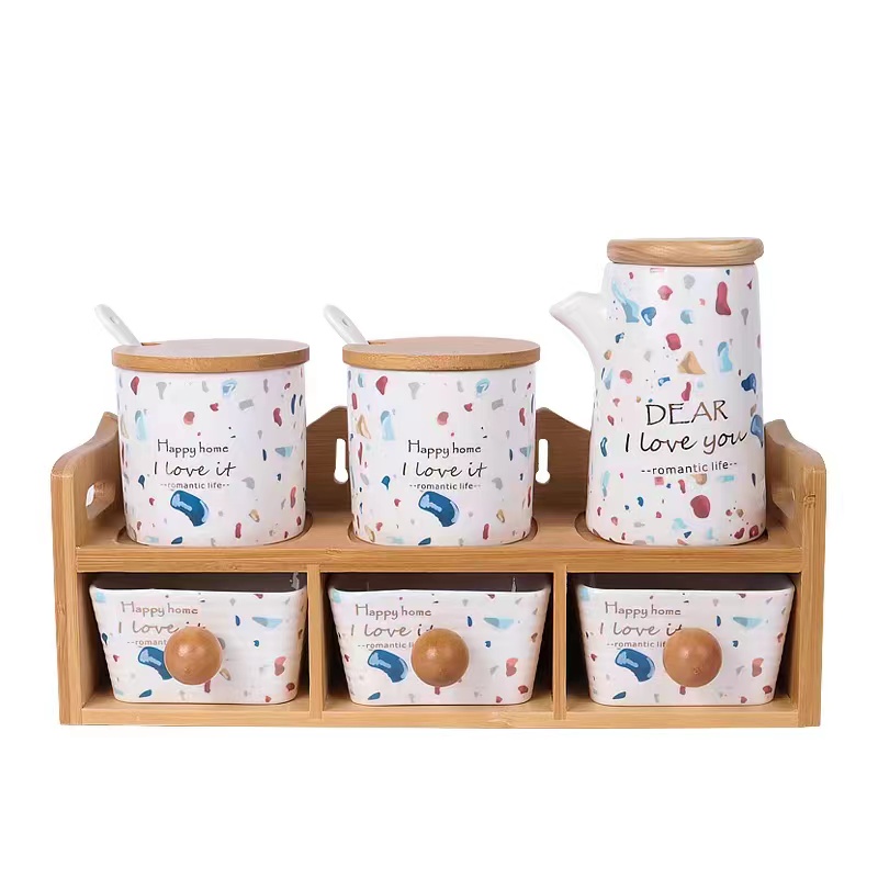 Japanese seasoning combination set seasoning jar seasoning jar seasoning jar set seasoning jar kitchen container container combination storage box