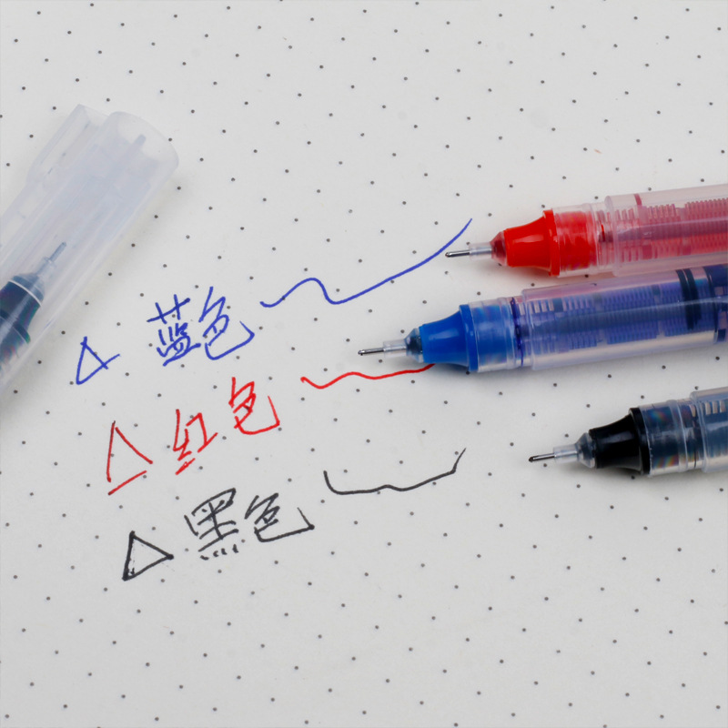 Simple Direct Liquid Rolling Neutral Pen Office Stationery Pen Refill Large Capacity Signature Pen Student Writing Test Pen Application Scenario