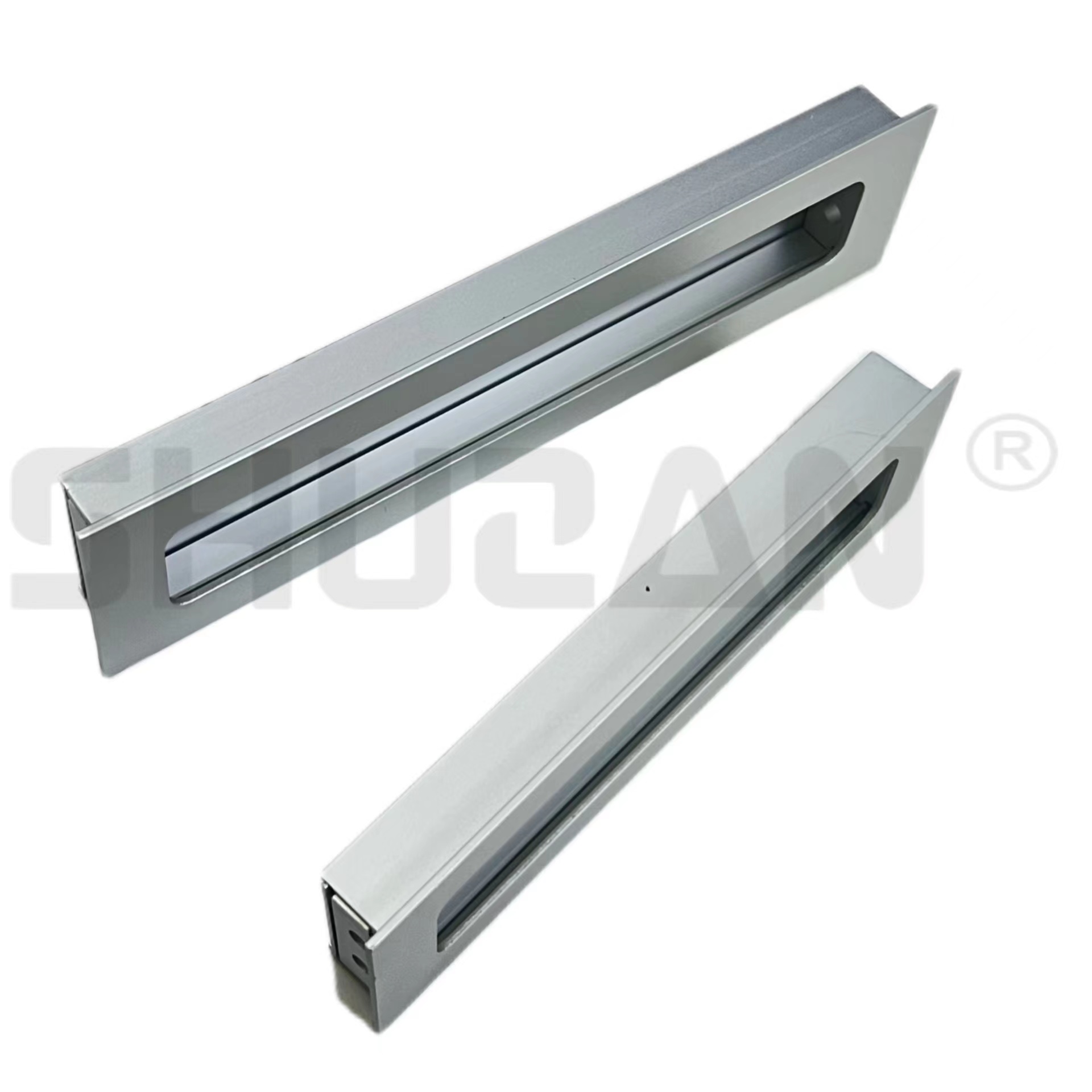 Aluminum alloy sliding door handle embedded handle pull cabinet door handle cabinet aluminum alloy dark handle