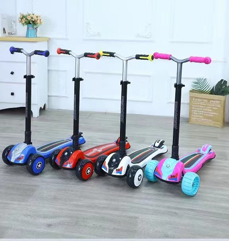 New fashion color scooter scooter scooter foldable buggies with lights and foldable deformation cool factory direct sales thumbnail