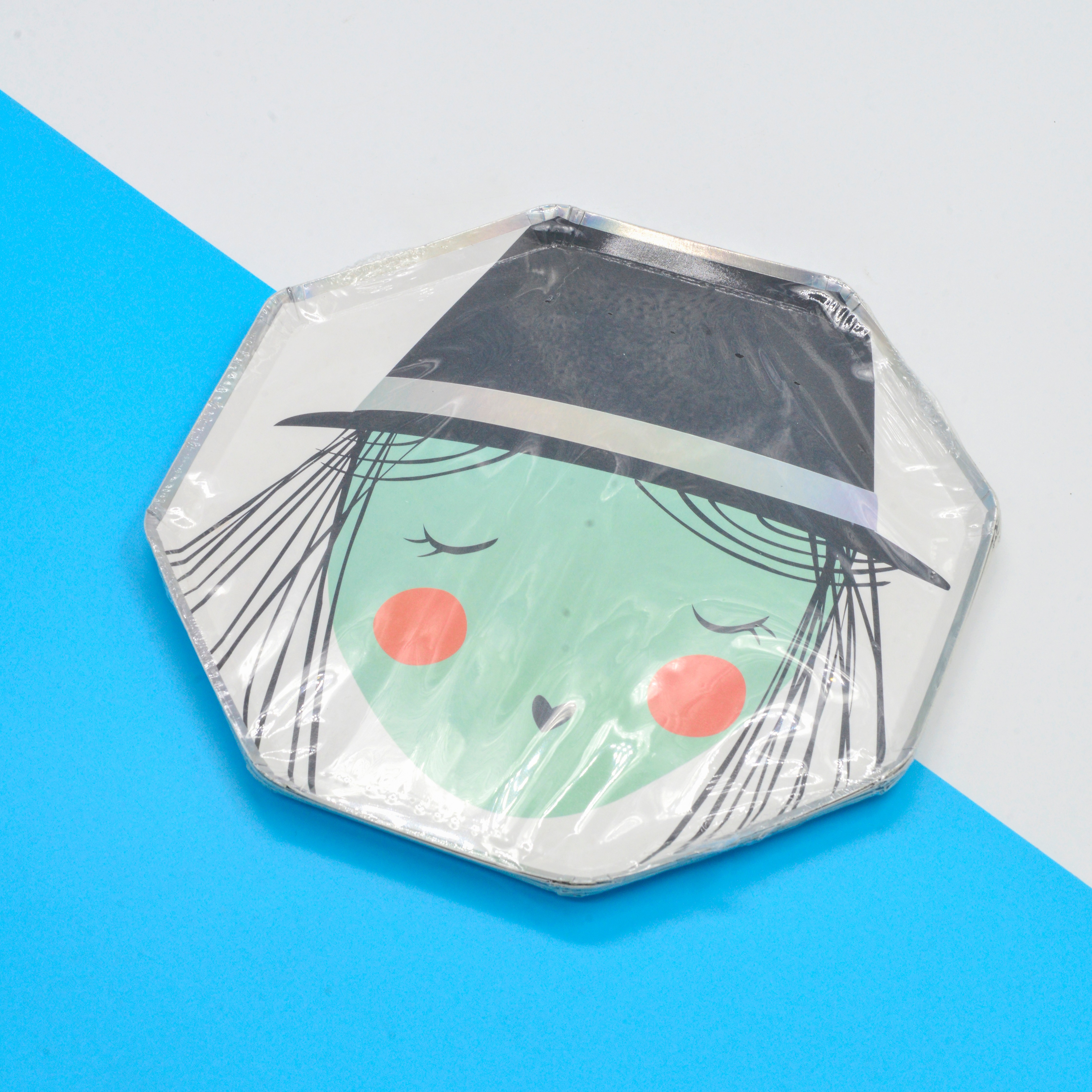 Net red one-time girl head shape cake plate thumbnail
