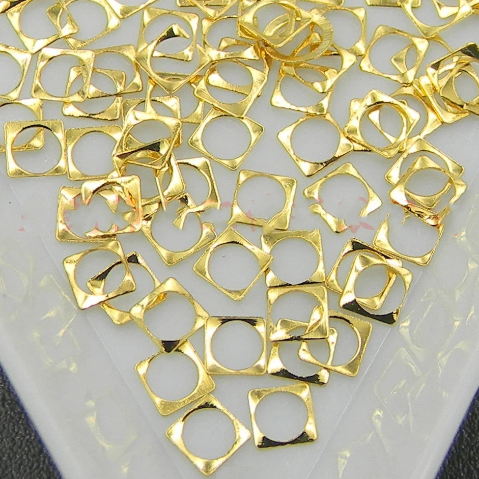 Pitting hollow square hollow metal patch rivet twist Japanese nail accessories Liuding materials wholesale Application Scenario