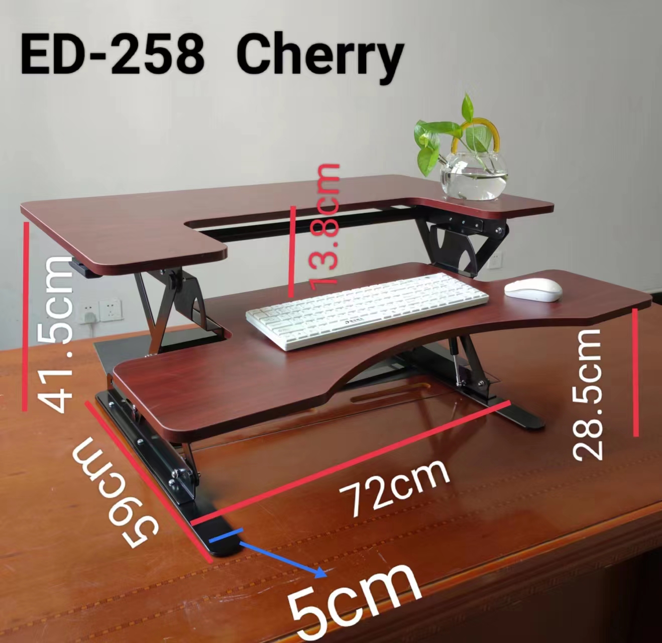 Folding lift computer desk, desk, standing desk thumbnail