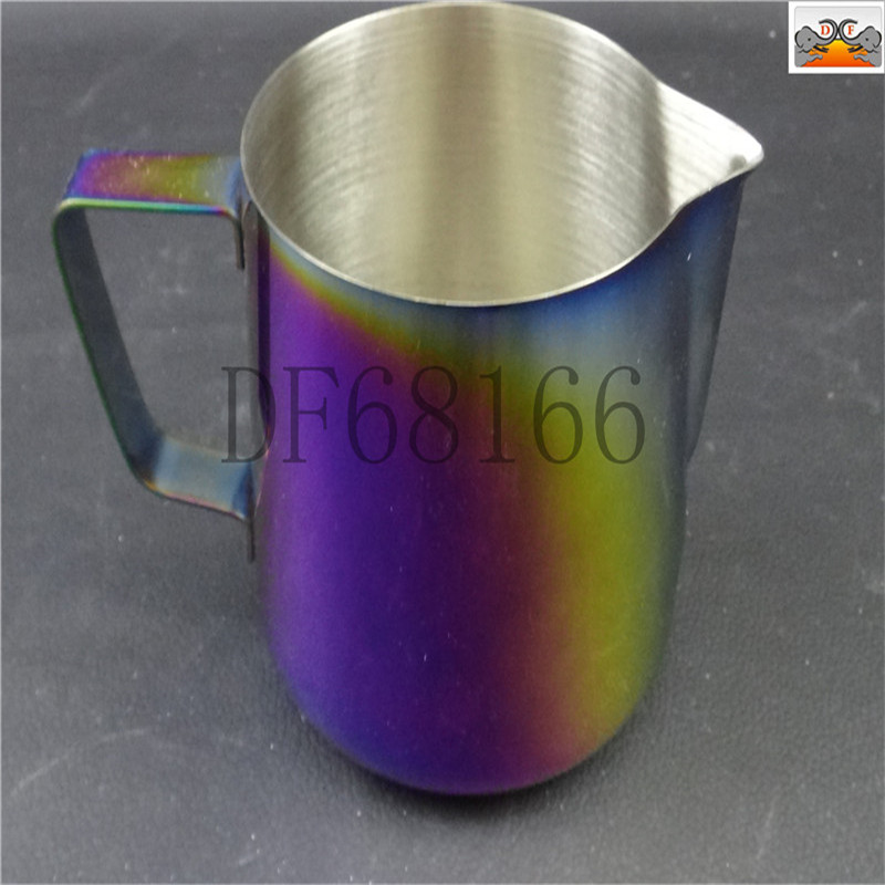DF68166    镀钛拉花杯不锈钢拉花杯尖嘴 咖啡拉花缸奶泡杯咖啡用具DF TRADING HOUSE详情4