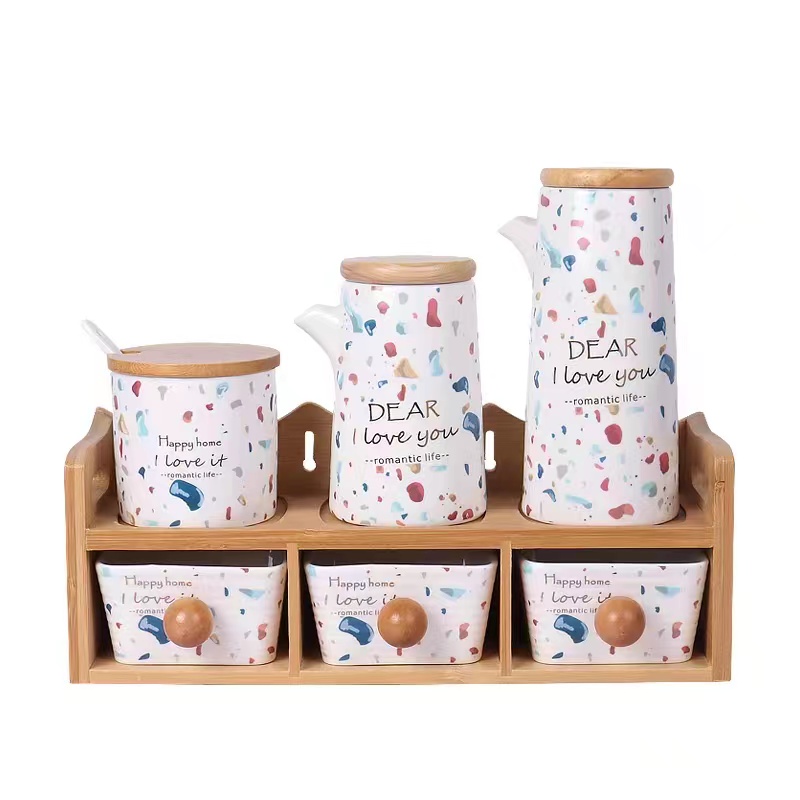 Japanese seasoning combination set seasoning jar seasoning jar seasoning jar set seasoning jar kitchen container container combination storage box thumbnail