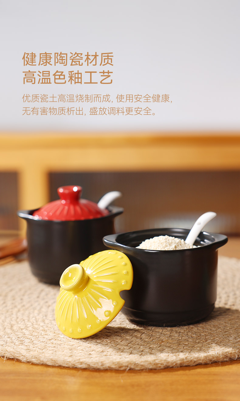 陶煲王日式复古烧之宝陶瓷调味罐调味盅炖盅三件套详情5