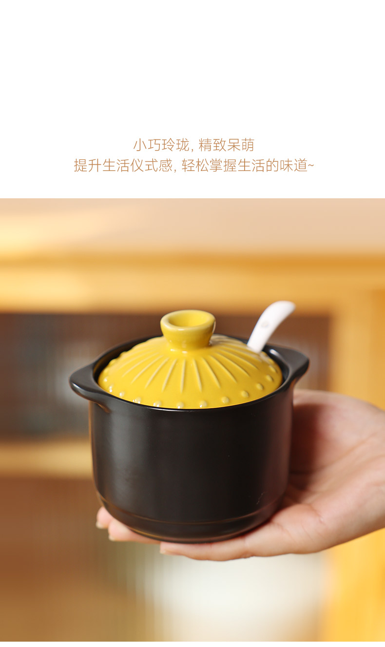 陶煲王日式复古烧之宝陶瓷调味罐调味盅炖盅三件套详情9