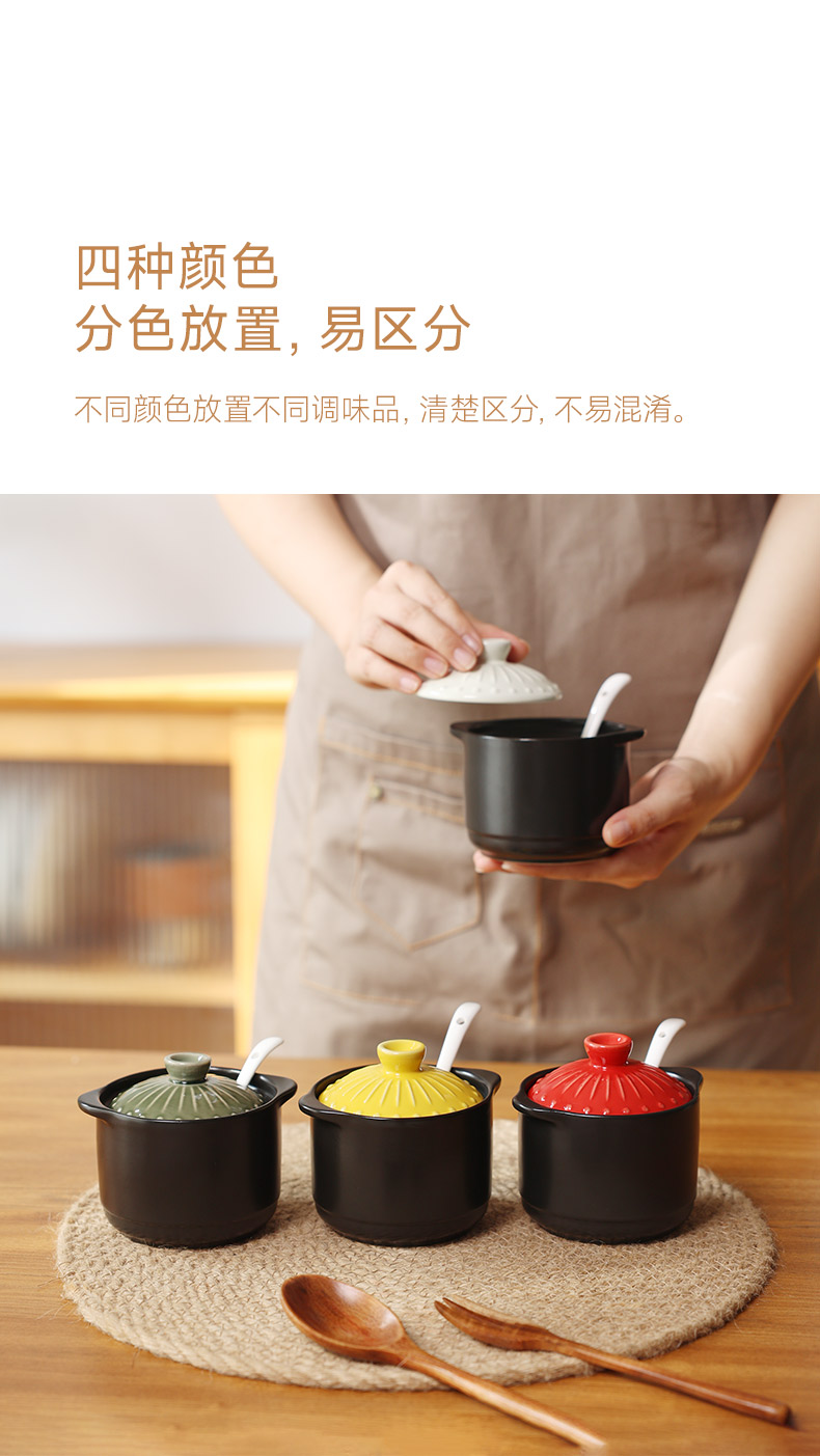 陶煲王日式复古烧之宝陶瓷调味罐调味盅炖盅三件套详情8