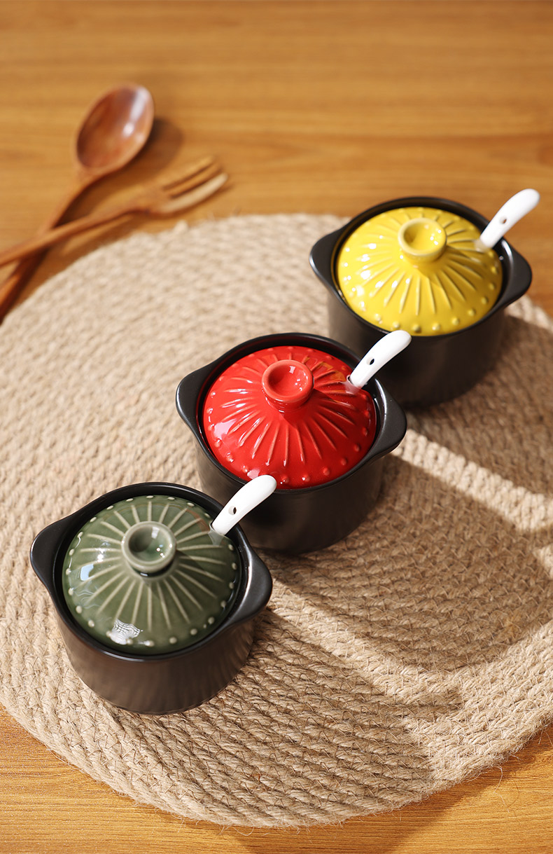 陶煲王日式复古烧之宝陶瓷调味罐调味盅炖盅三件套详情10