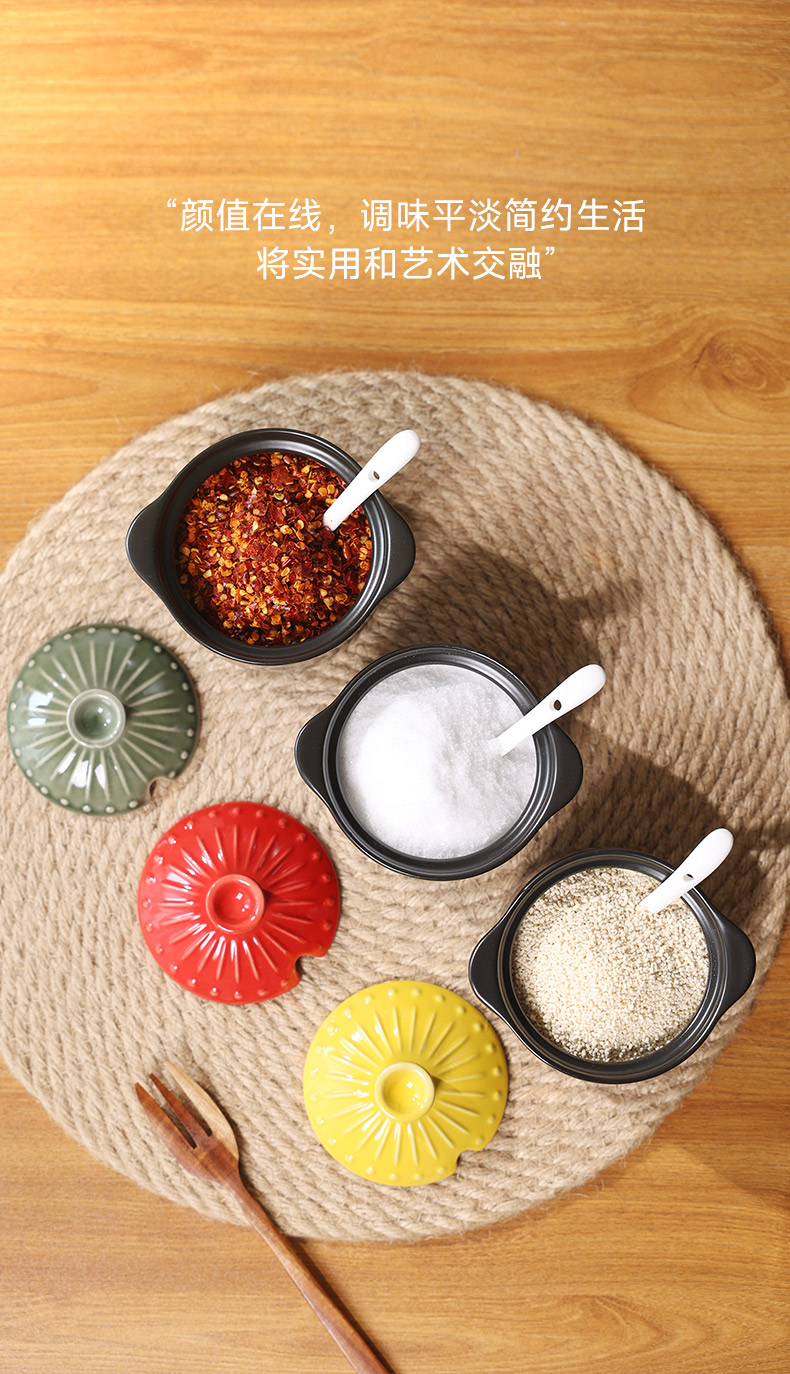 陶煲王日式复古烧之宝陶瓷调味罐调味盅炖盅三件套详情3
