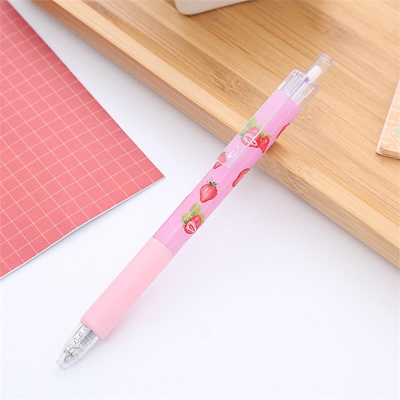 Cute Ins Fruit Press Neutral Pen Creative Stationery Student Press Pen Limit Office Signature Pen Wholesale details Picture