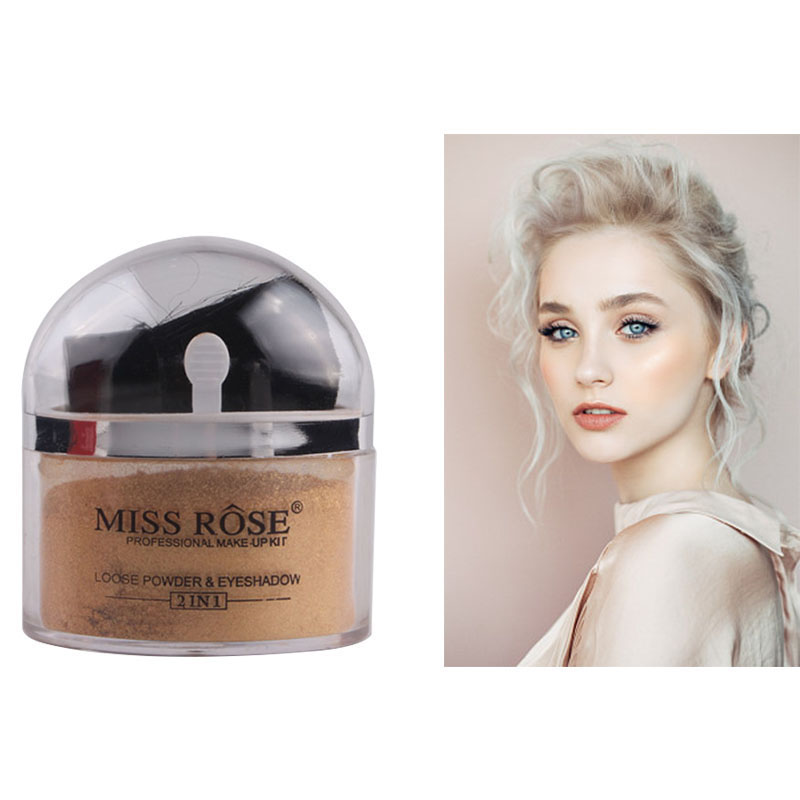 MISS ROSE跨境彩妆单色自然立体提亮修容粉鼻影眼影金银粉高光粉详情6