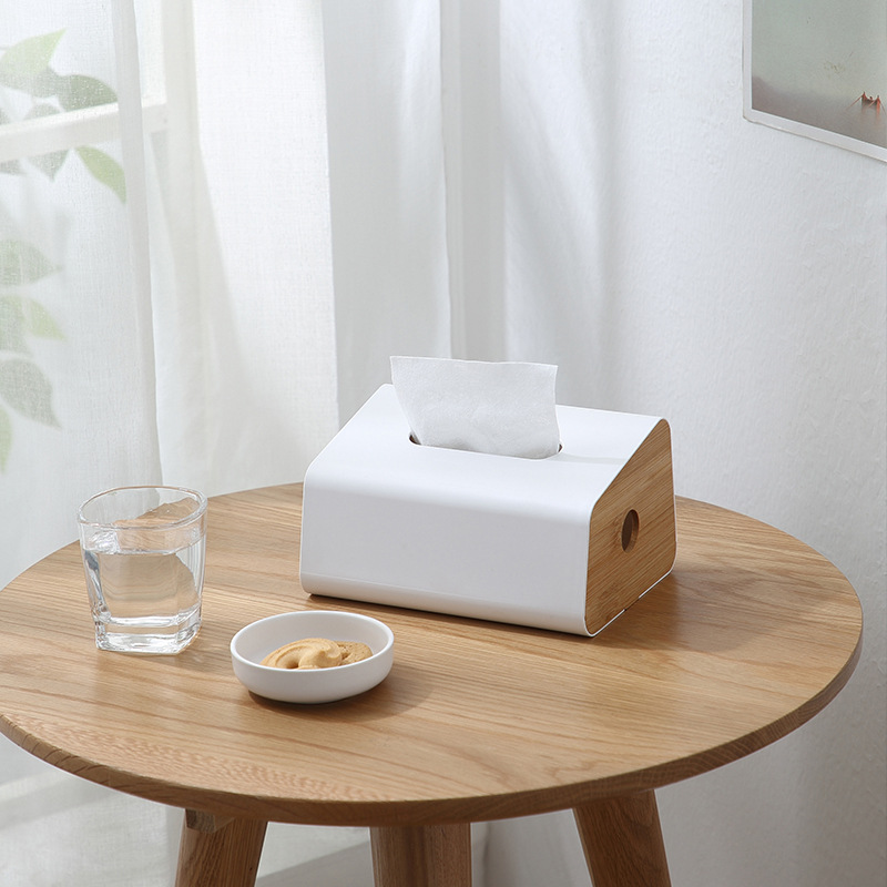 Multi-purpose wooden cover tissue box foreign trade