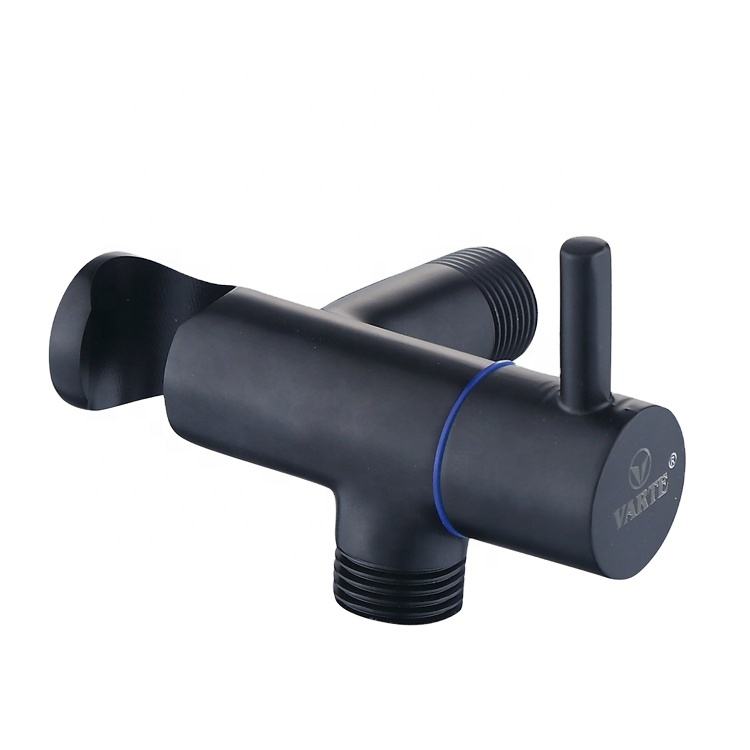 Bathroom Toilet Basin Water Three Way Forged Brass Angle Stop Valve