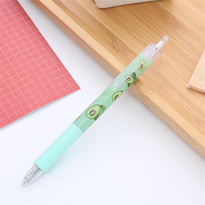 Cute Ins Fruit Press Neutral Pen Creative Stationery Student Press Pen Limit Office Signature Pen Wholesale Specification drawing