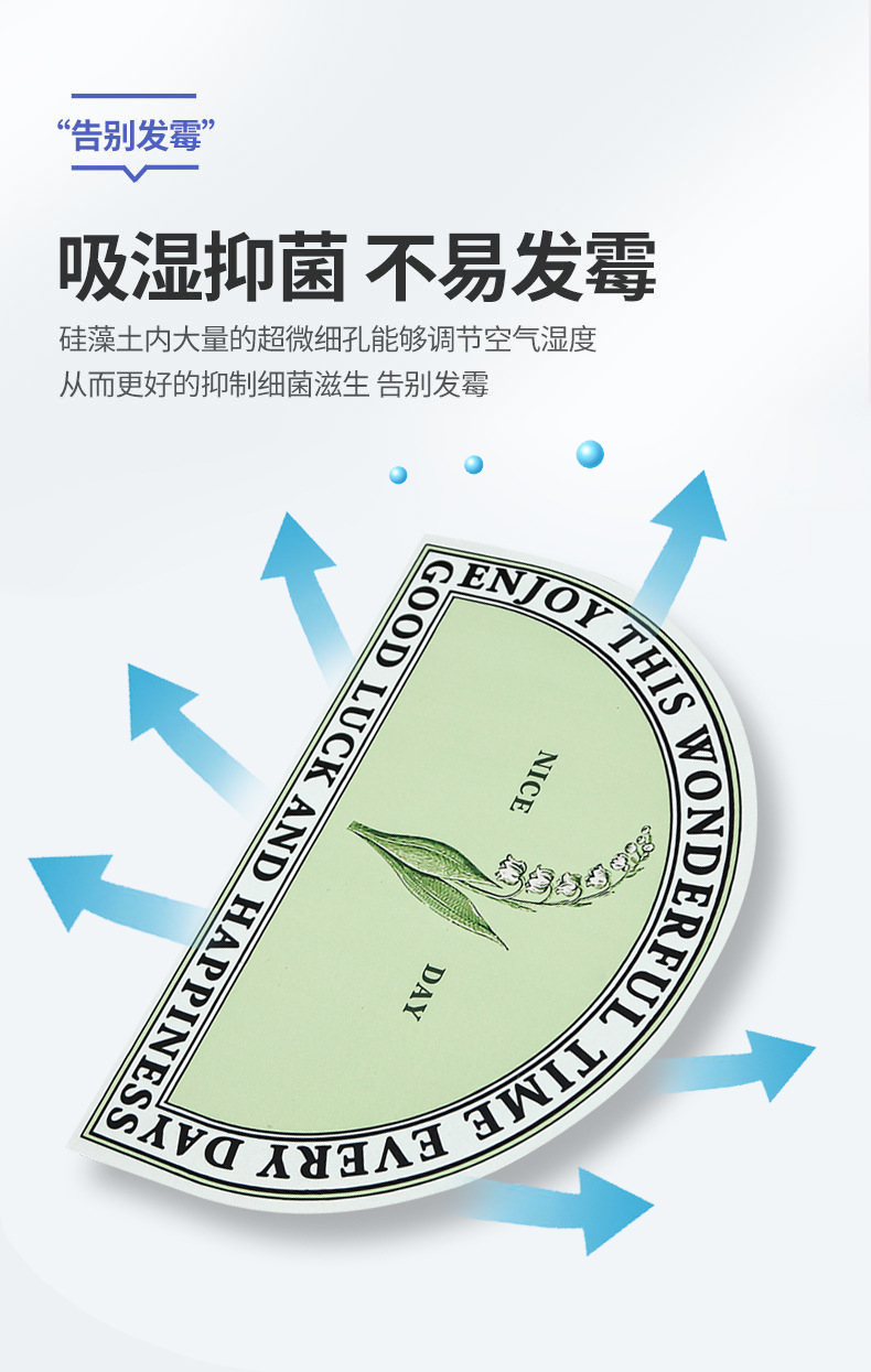 千思浴室吸水地垫软硅藻泥卫生间门口防滑脚垫速干洗手间地毯垫子轻奢详情11