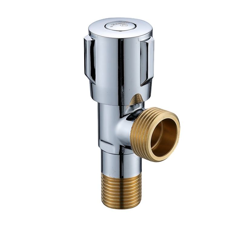 Bathroom Toilet Basin Water Two Way Brass Angle Ball Seat Valve