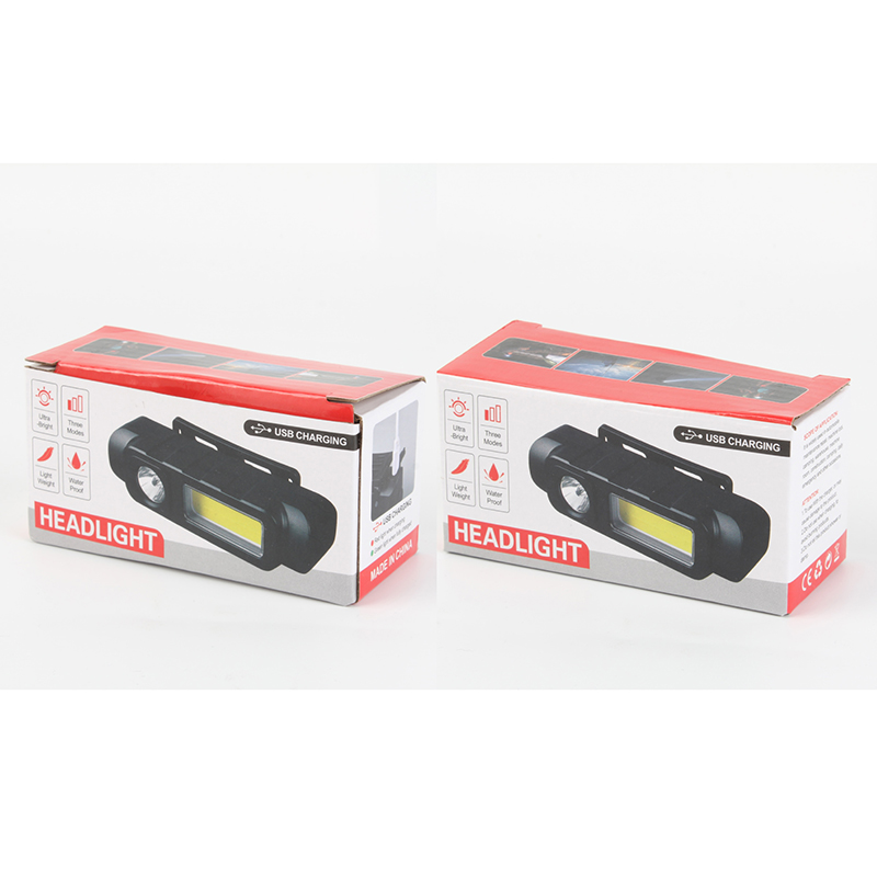 Head-mounted USB charging high-intensity LED headlamp COB long-range multi-functional outdoor flashlight Application Scenario