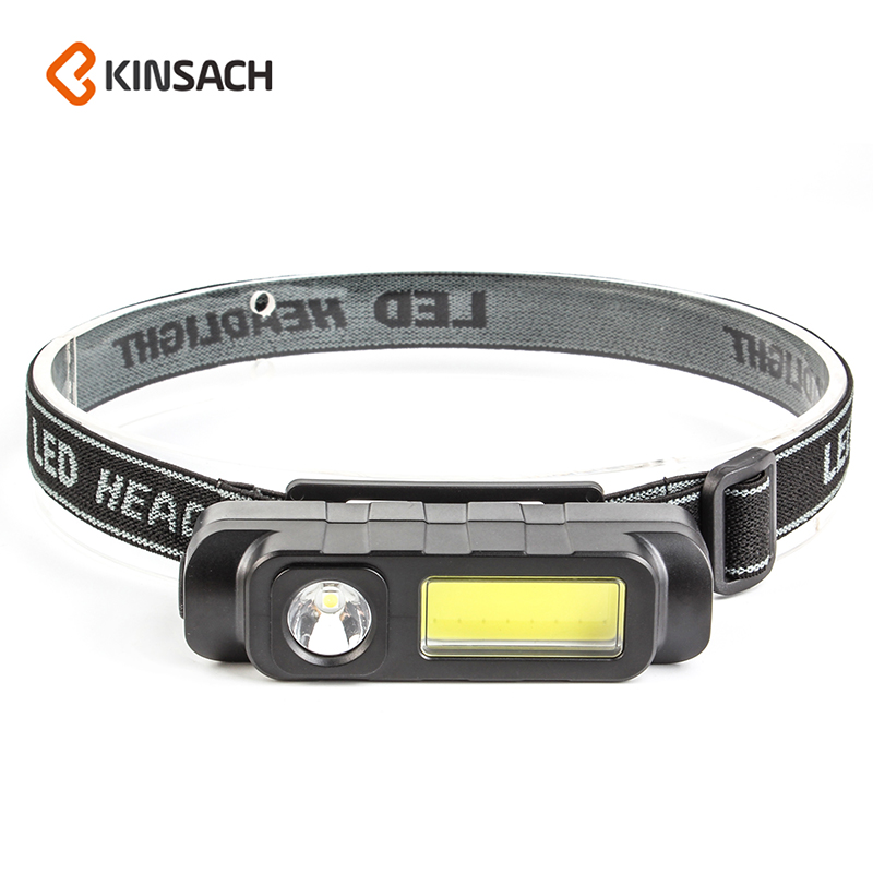 Head-mounted USB charging high-intensity LED headlamp COB long-range multi-functional outdoor flashlight