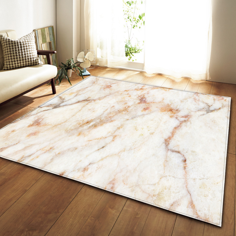 Qiansi Marble living room carpet Bedroom Dining room floor mat ebay Amazon source one piece consignment size custom 1 thumbnail
