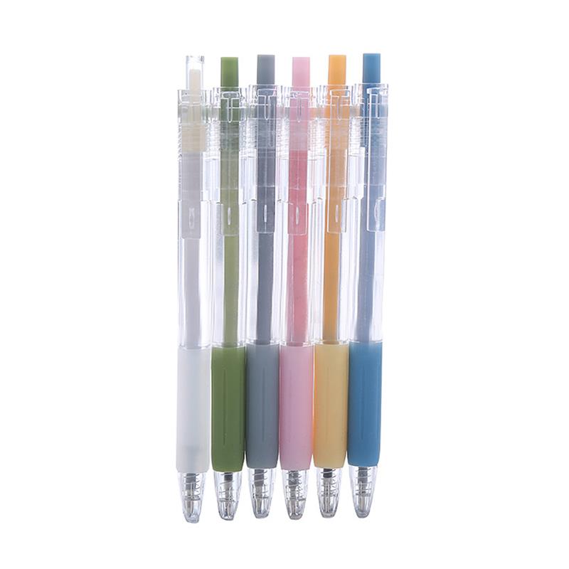 Morandi Neutral Pen Ins High Appearance Level Student Net Celebrity According To The Pen Black Core 0.5 No Print Style Student Pen Wholesale Item Picture