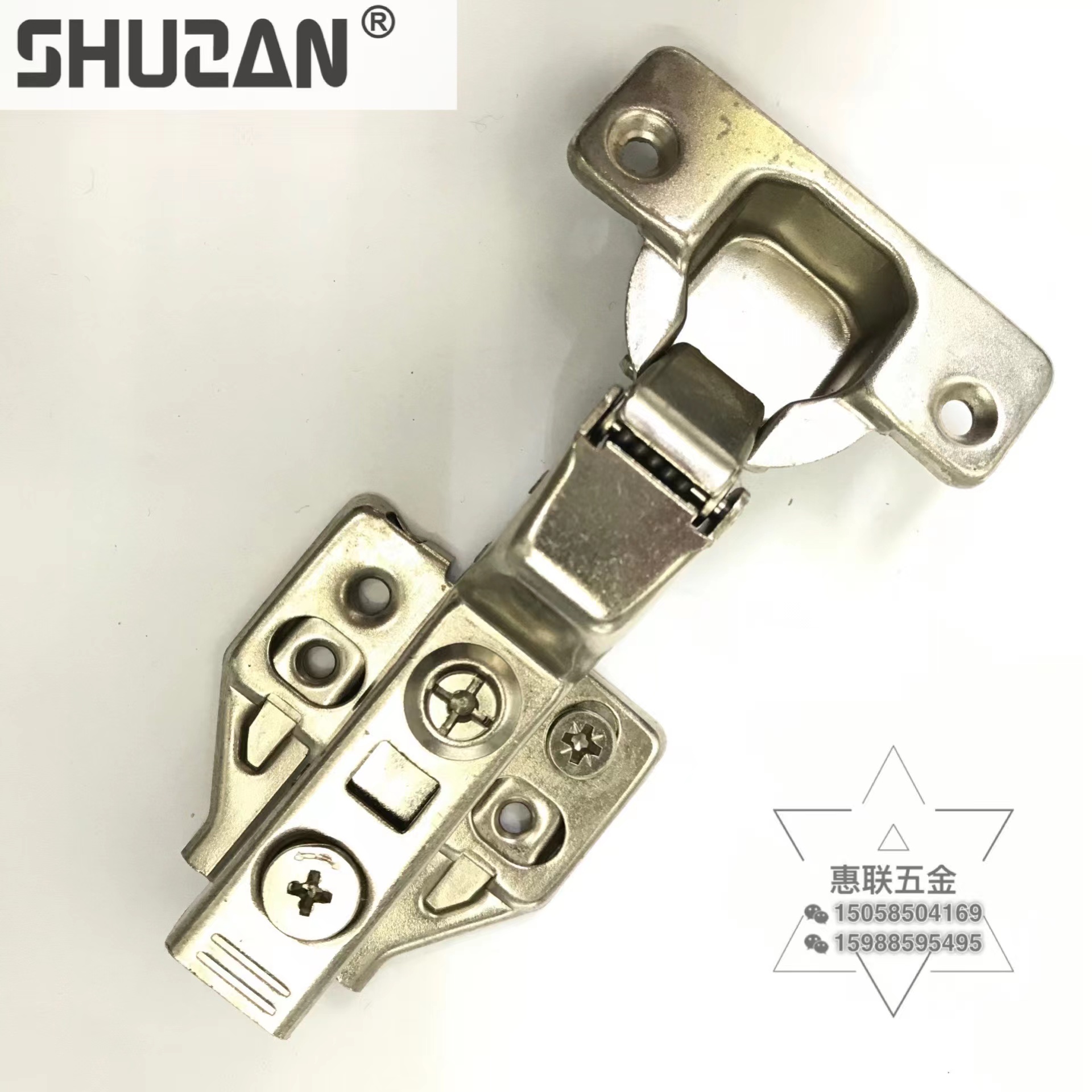 3D Hydraulic Hinges, Adjustable Thickened Buffer Hinges, Detachable Damping Spring Hinges For Cabinet And Wardrobe Doors