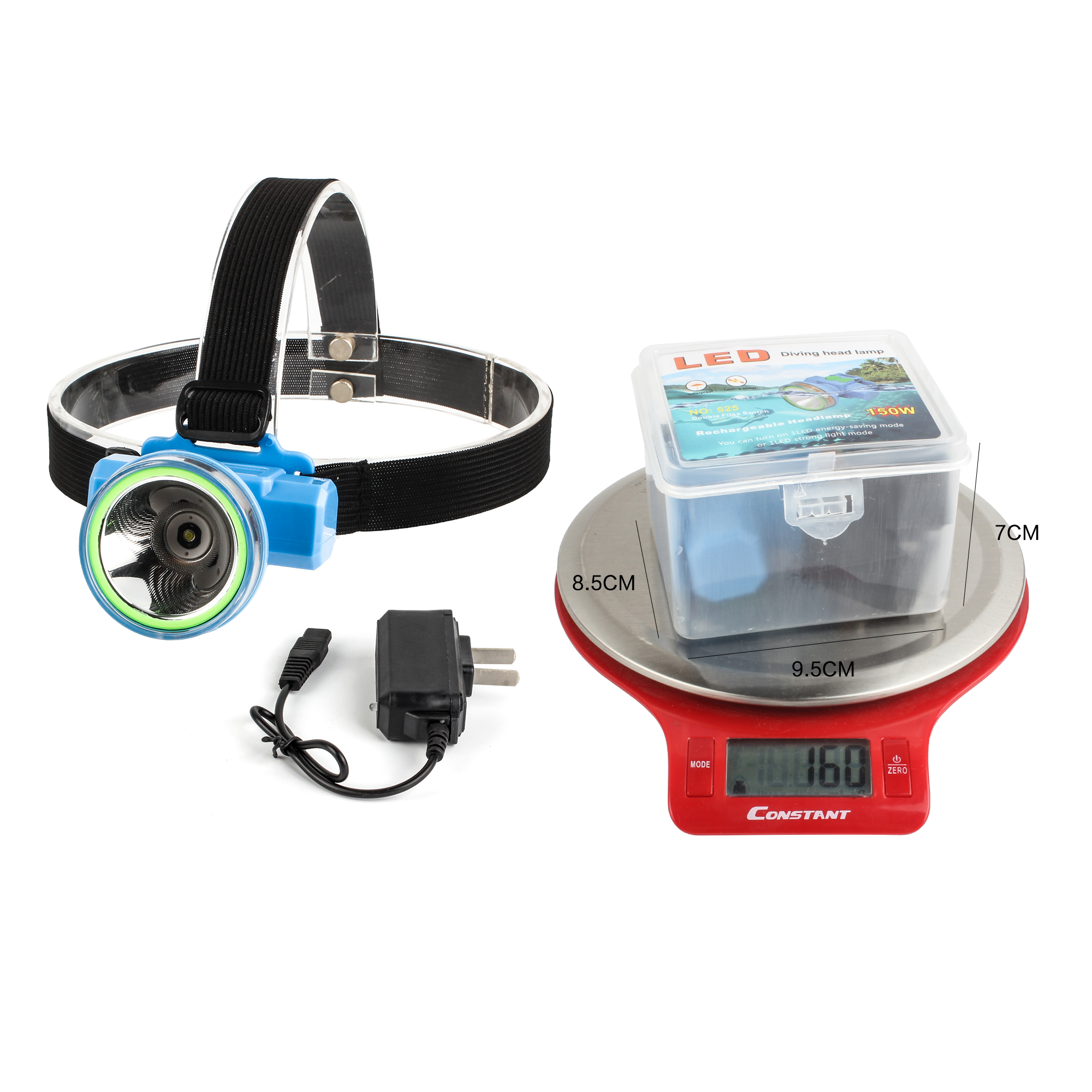 Cross-border zoom sensor headlamp, head-mounted flashlight, miner's lamp, night fishing, outdoor long-range shooting Specification image