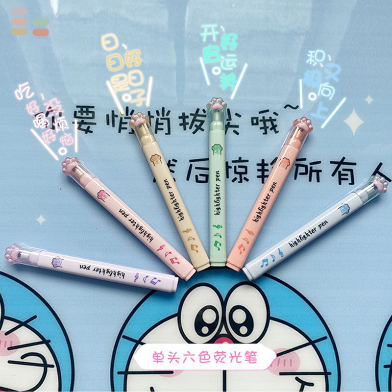 Cat paw single head highlighter INS high appearance level take notes Marker color marker Key student wholesale thumbnail