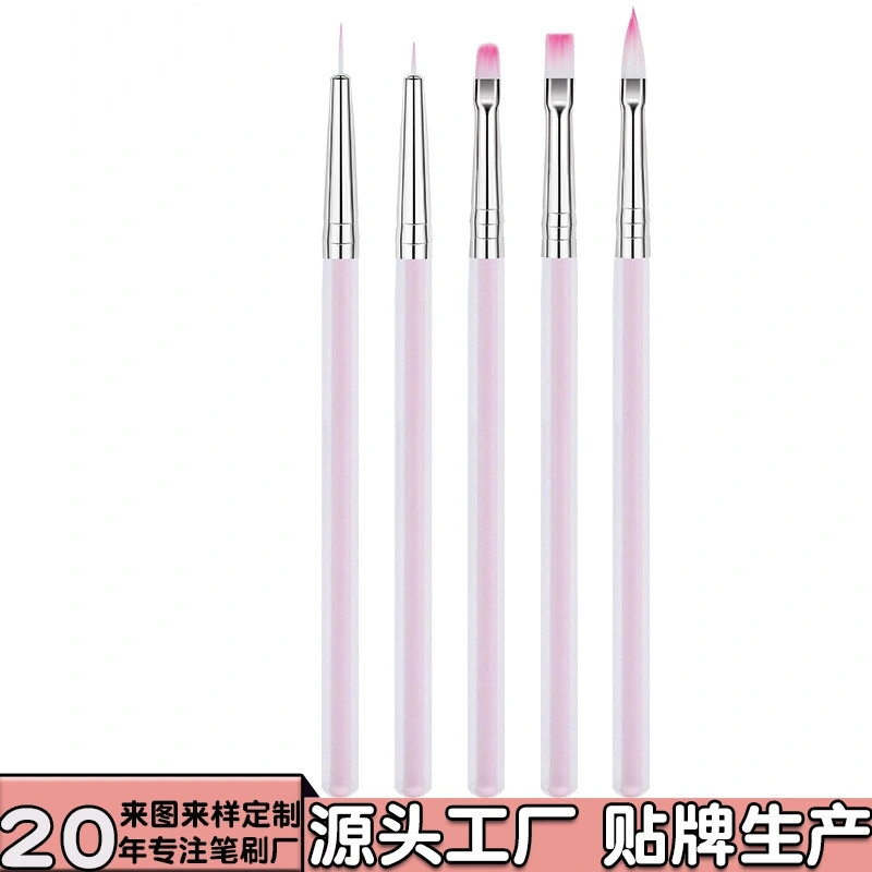 Nail pen customized 5 acrylic nail painting pen customized nail brush processing and OEM production