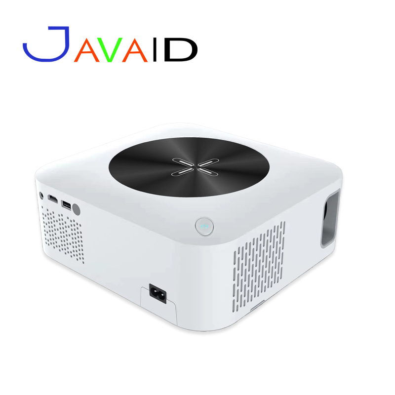 JAVAID new high cost performance high bright color rich support 4K playback Android smart projector full figure