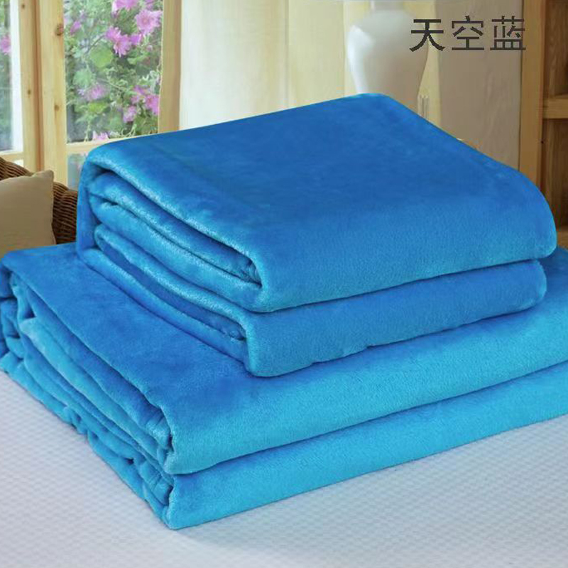 Blanket Fleece Plain Blanket Skin Friendly Soft Double Blanket Office Nap Blanket Is Suitable For All Seasons Application Scenario