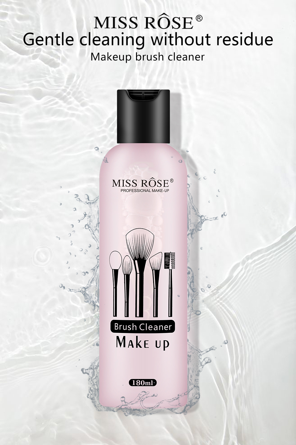 MISS ROSE 粉扑清洗液清洁洗刷液化妆刷美妆工具粉扑清洁液详情2
