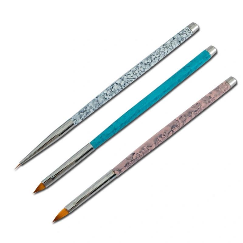 Marbling Nail Pen set of three Drawing pen set of light therapy pen Crystal pen set