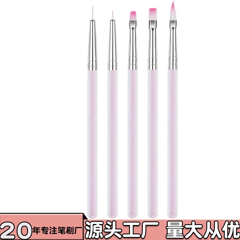 5 sets of nail pen Japanese Aurora nail brush acrylic nail painting pen spot wholesale