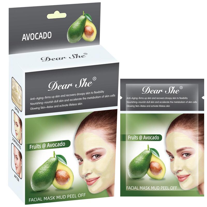 Dear She Avocado Mask, peel-off head Mask/Nose mask, clean pores, absorb oil, cross-border export full figure