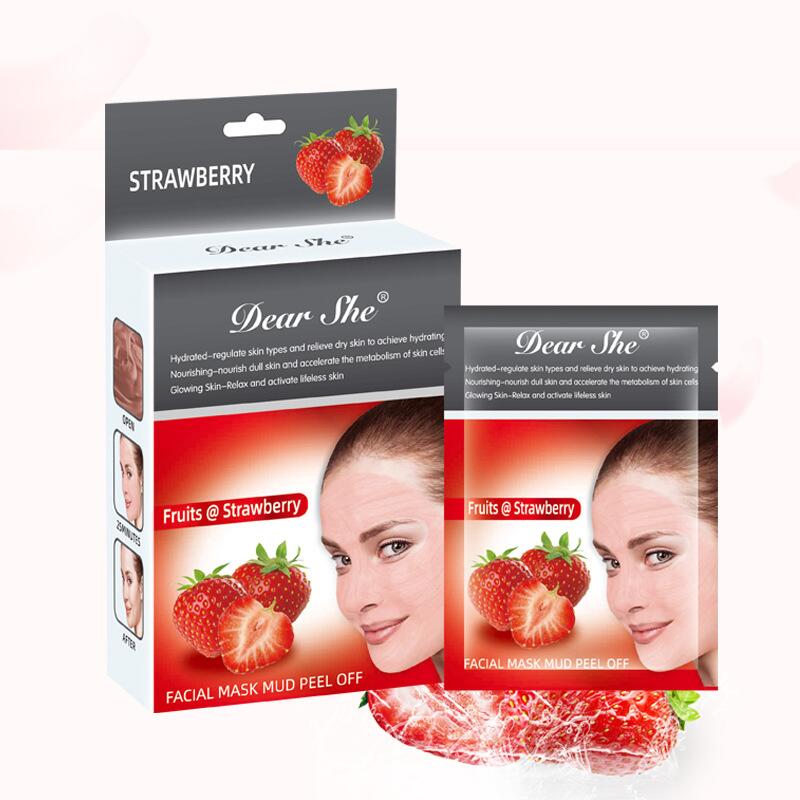 Dear She Fruit Strawberry Mask for Blackhead and Acne Removal Mask Firming Bamboo Charcoal Blackhead Removal Mask Application Scenario