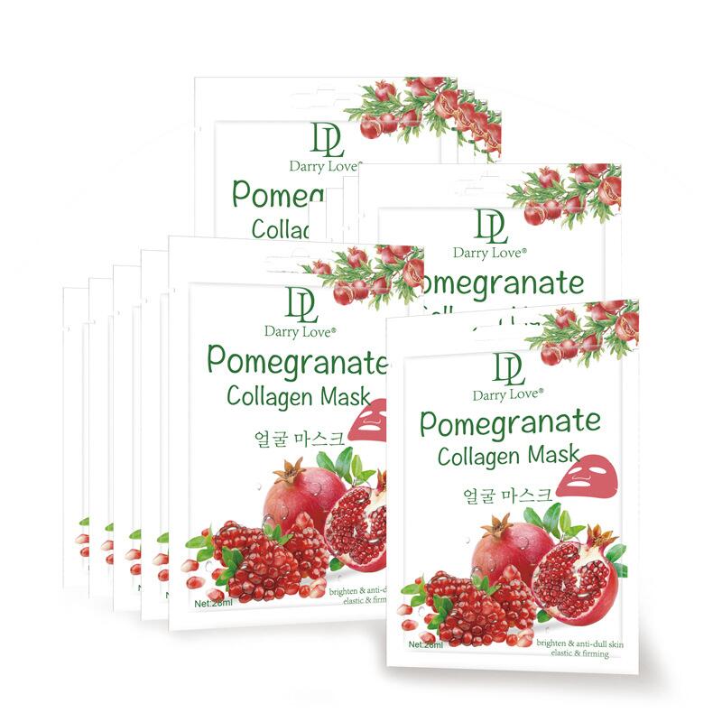 DARRY LOVE Pomegranate Hydrating mask Moisturizing Repairing Mask Shrinking Pores fruit facial mask Specification drawing