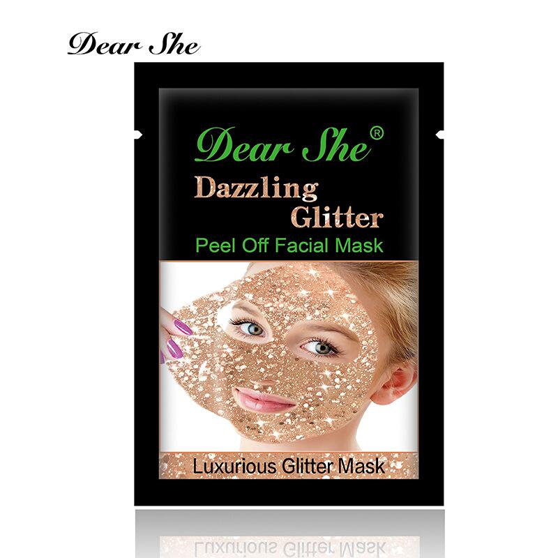 Dear She Cross-border Peel-off Mask Hydrating, Cleansing, Moisturizing and Blackhead Absorbing Golden Starry Sky Mask Manufacturer Wholesale Specification drawing
