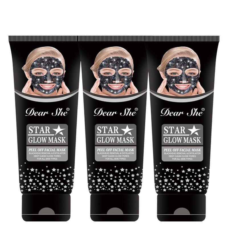 Dear She Starry Sky Mask Peel-off to remove blackheads and acne, clean and absorb dirt, shrink pores, and hydrate both men and women Specification drawing