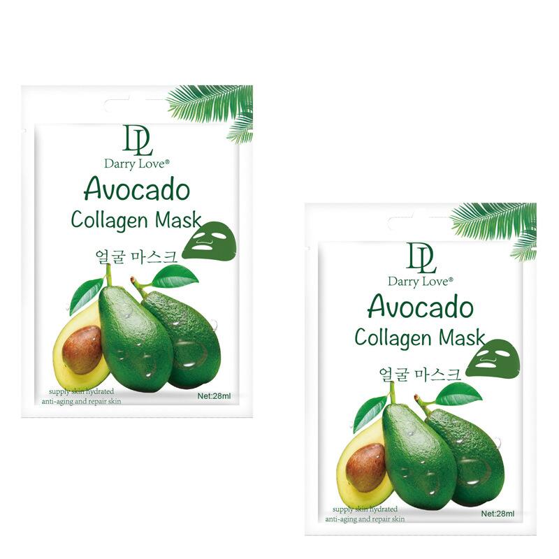 Cross-border Foreign Trade DARRY LOVE Avocado Brightening Essence Mask High Moisturizing Soothing Nourishing Mask Application Scenario
