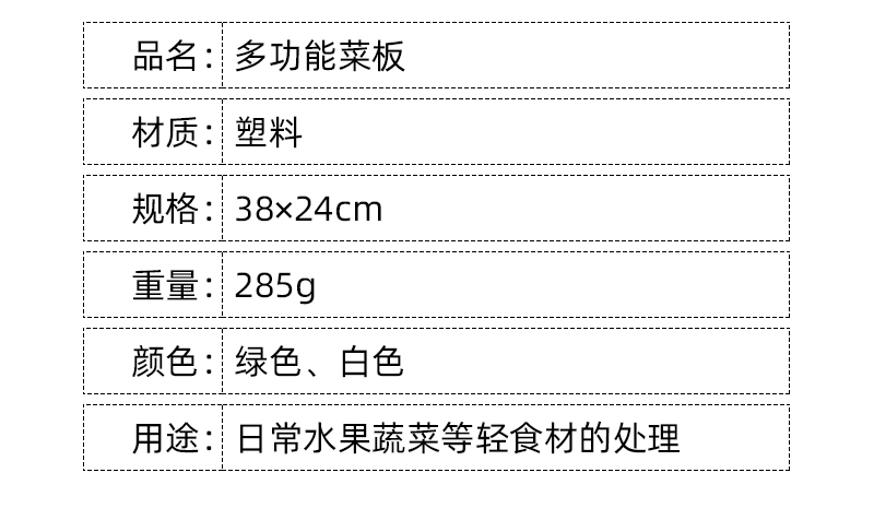 厂家批发多功能可滤水菜板切洗滤水三合一砧板塑料PP沥水切菜板详情4