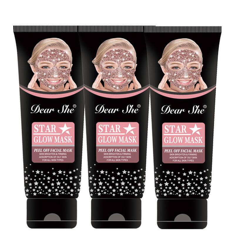 Dear She Pink Starry Sky Peel-off Blackhead Mask Dead Skin Moisturizing and Hydrating Peel-off Mask Specification drawing