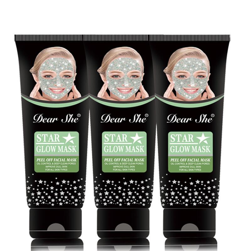 Cross-border Starry Sky Mask Peel-off Cleansing Mud Mask for hydrating, moisturizing, removing pores, blackheads and keratin is in stock Specification drawing