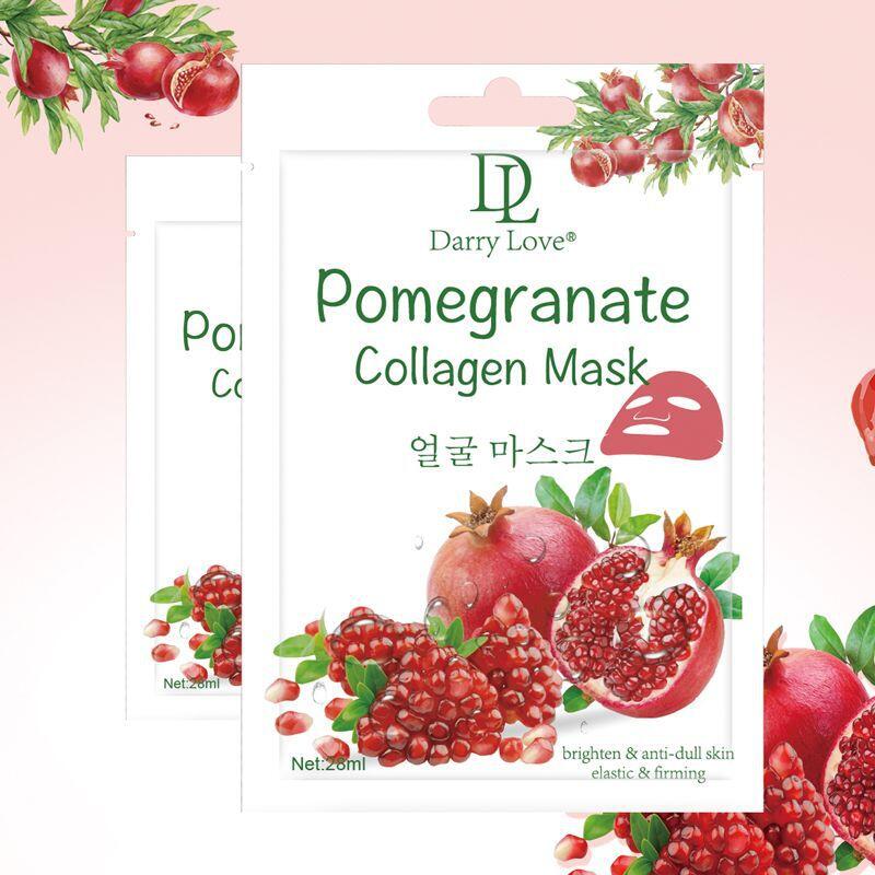 DARRY LOVE Pomegranate Hydrating mask Moisturizing Repairing Mask Shrinking Pores fruit facial mask details Picture