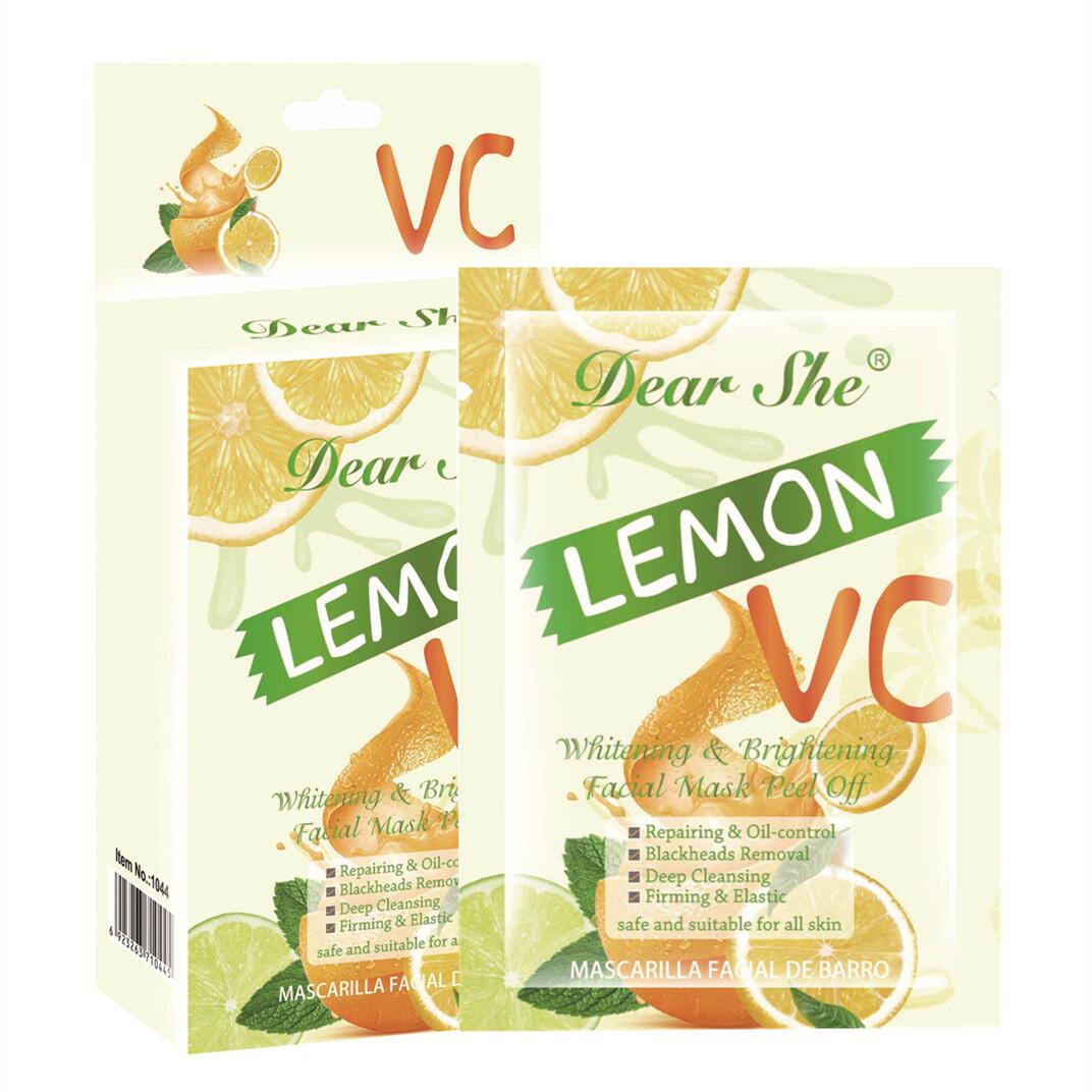 Dear She Fresh Lemon Moisturizing and Beautifying Peel-off Mask Cleansing Mud Mask Removes blackheads and acne and cleanses pores full figure